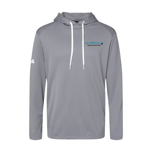 Adidas Textured Mixed Media Hooded Sweatshirt A530