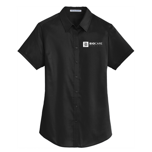Port Authority Ladies Short Sleeve SuperPro Twill Shirt - Biocare Medical Company Store