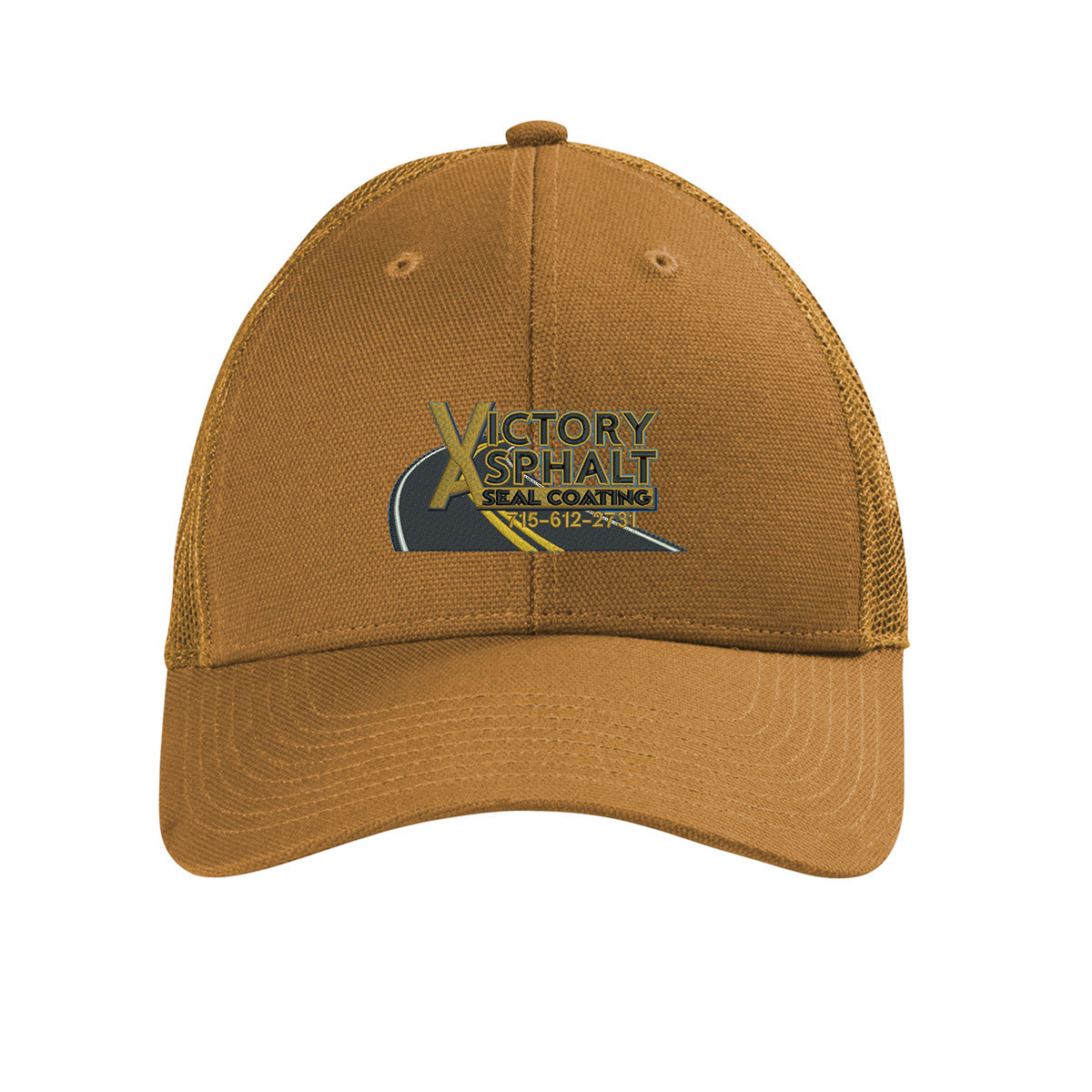 Embroidered CornerStone® Canvas Mesh Back Cap main image 1
