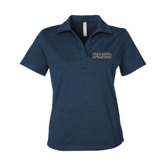 pdp7058 Glyder Ladies' Marbled Fairway Polo, Screen Print