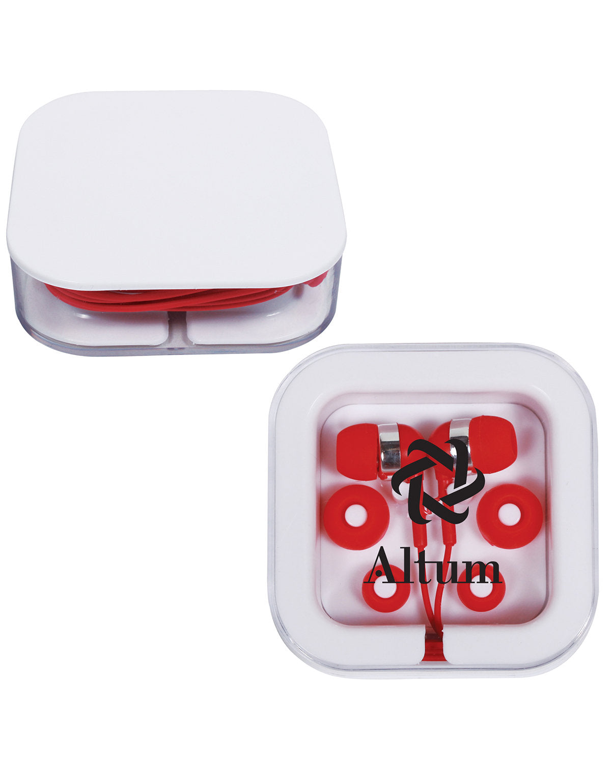 Earbuds In Square Case