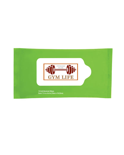 Sanitizer Wet Wipes In Re-Sealable Pouch