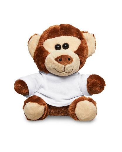 7" Plush Monkey With T-Shirt