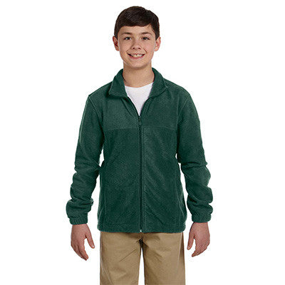 Harriton Youth 8oz. Full-Zip Fleece - EZ Corporate Clothing
 - 6