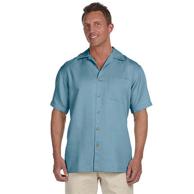 Harriton Mens Bahama Cord Camp Shirt - EZ Corporate Clothing
 - 3