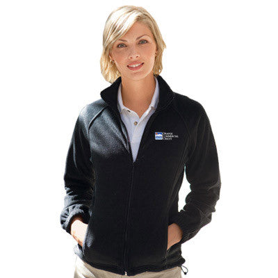 Harriton Ladies 8oz. Full-Zip Fleece - EZ Corporate Clothing
 - 1