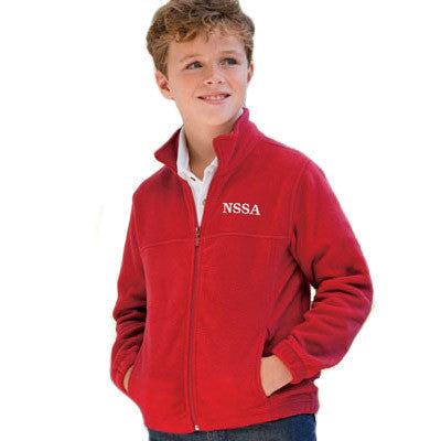 Harriton Youth 8oz. Full-Zip Fleece - EZ Corporate Clothing
 - 1