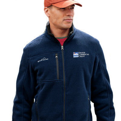 Eddie Bauer EB230 Mens Wind Resistant Full Zip Fleece Jacket