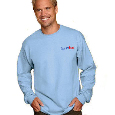 Gildan Adult Ultra Cotton Long-Sleeve T-Shirt with Embroidery - EZ Corporate Clothing
 - 1