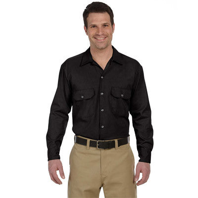 Dickies Mens 5.2oz Long-Sleeve Work Shirt - EZ Corporate Clothing
 - 2