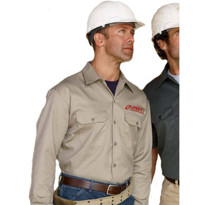 dickies work gear Dickies Men's 5.2oz Long-Sleeve Work Shirt