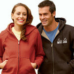 Custom Zippered Sweatshirts - Embroidered Business Clothing