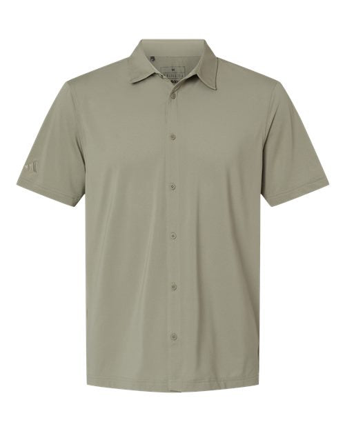 Adidas Button Down Short Sleeve Shirt A595 | Screen Print – EZ