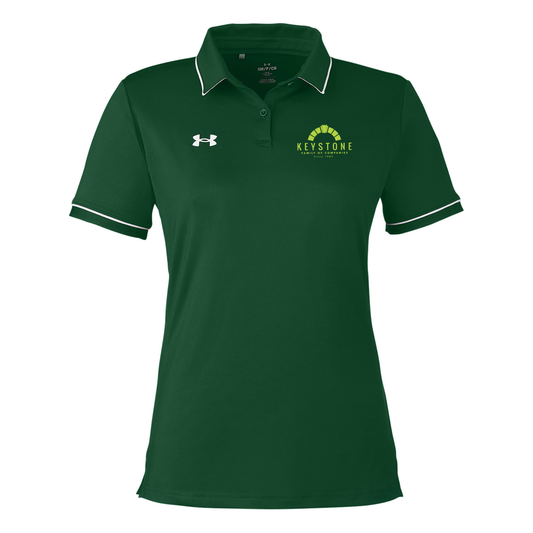 Under Armour Ladies' Tipped Teams Performance Polo, Screen Print