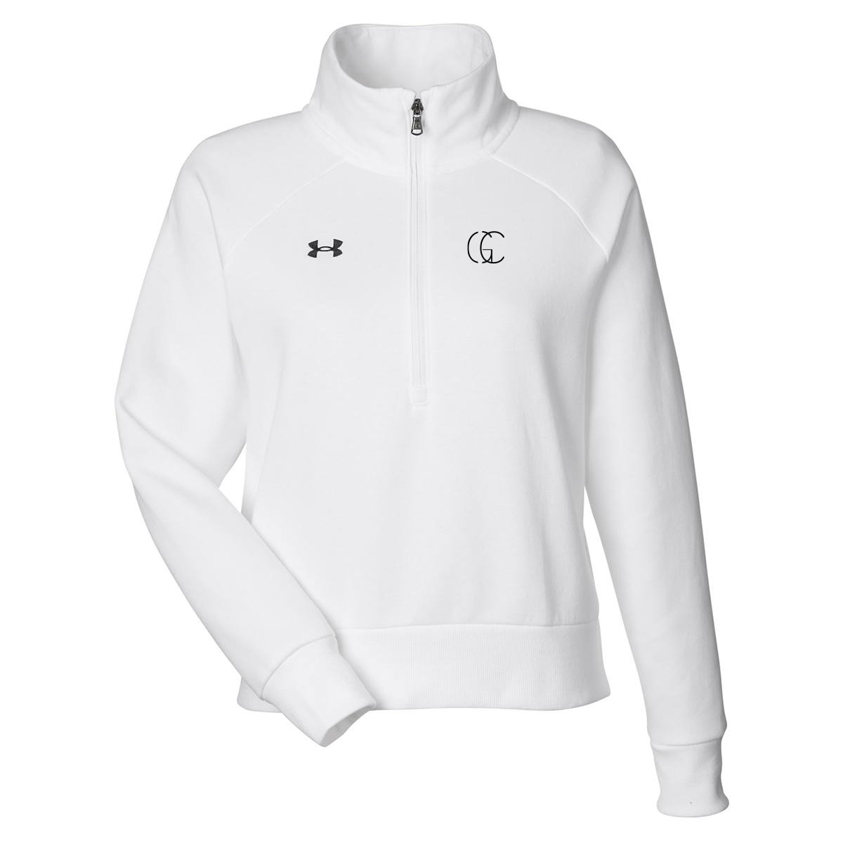 Under Armour Ladies' Rival Fleece Quarter-Zip, Screen Print