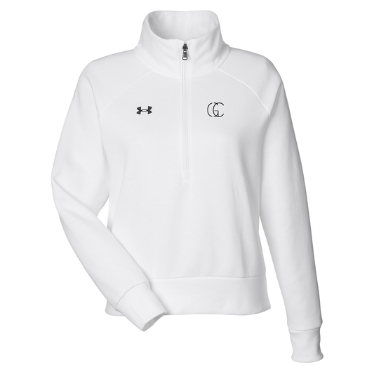 Under Armour Ladies' Rival Fleece Quarter-Zip, Screen Print