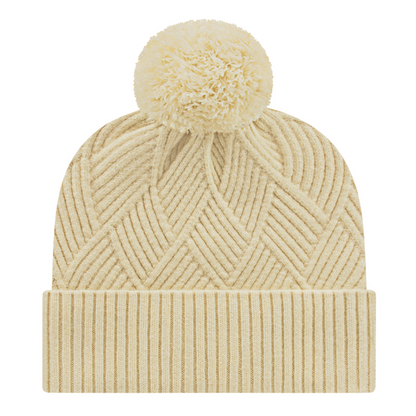 Premium Diagonal Weave Knit Cap with Cuff