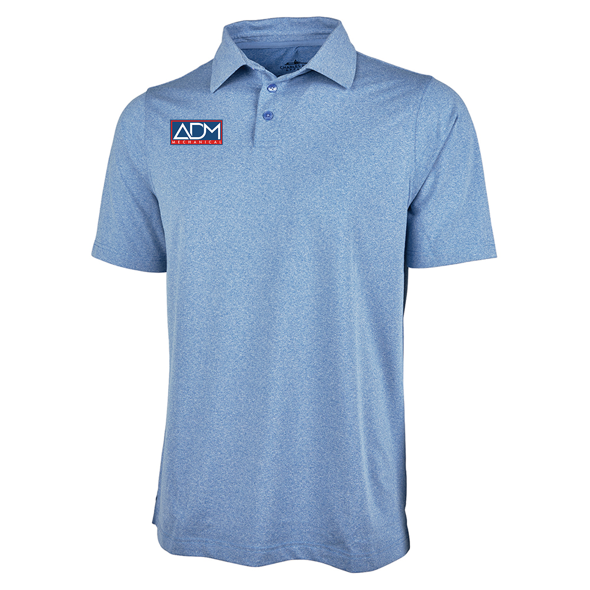 Men's Heathered Eco-Logic Stretch Polo, Full Color