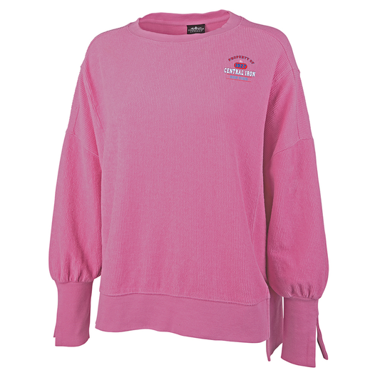 Women's Camden Spliced Crew Neck Sweatshirt, Printed