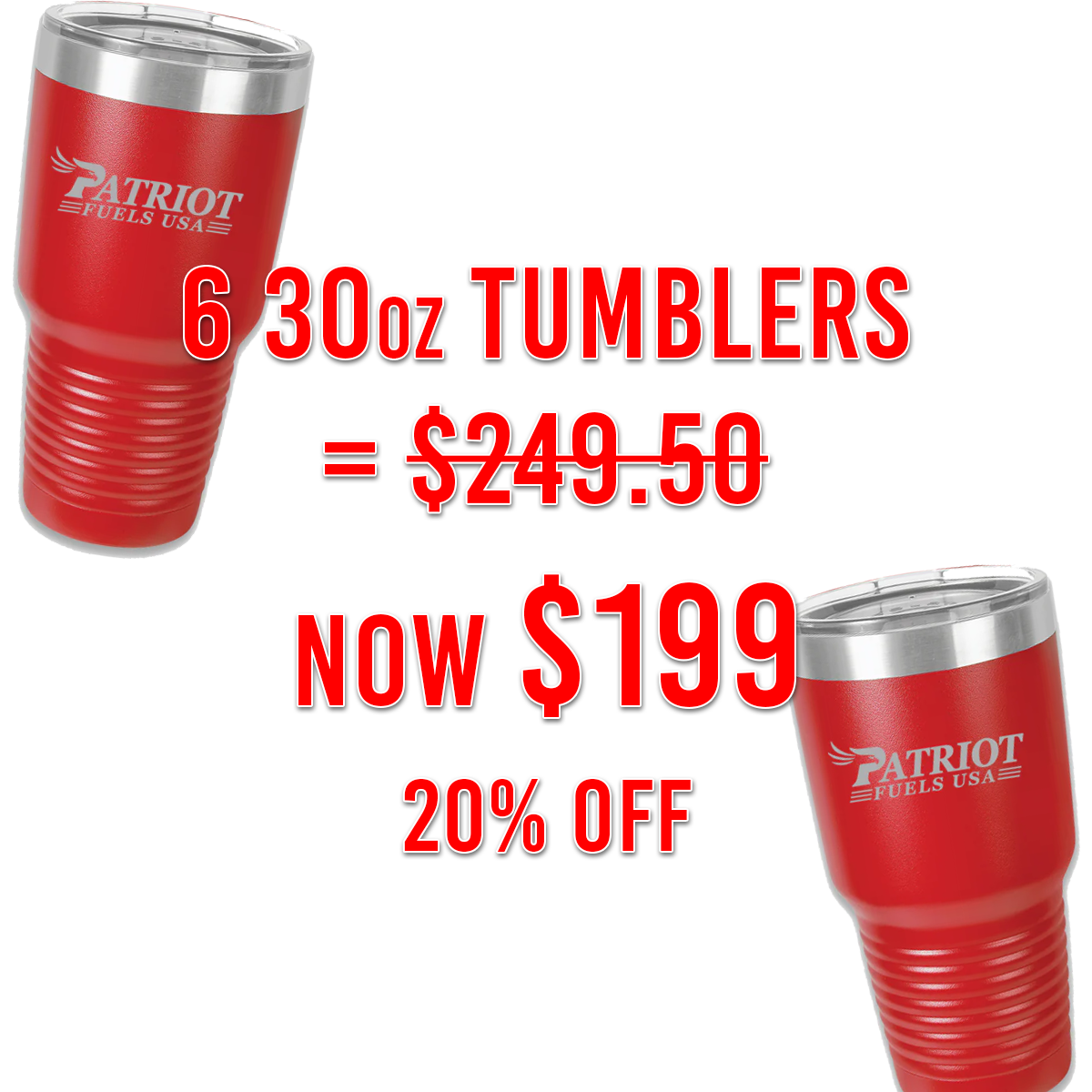 6 30oz Tumblers For $199