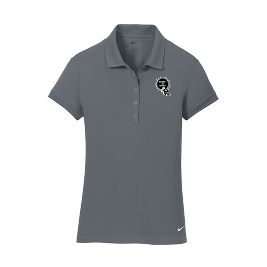 Nike Women's Dri-FIT Solid Icon Pique Modern Fit Polo, Screen Print