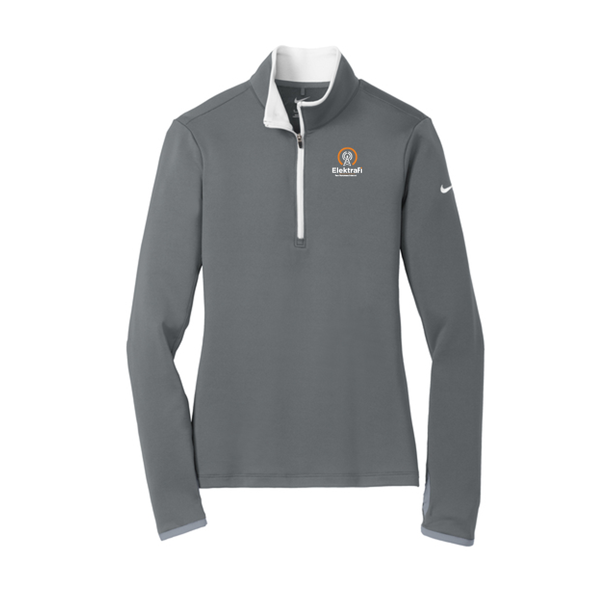 Nike Women's Dri-FIT Stretch 1/2-Zip Cover-Up, Screen Print