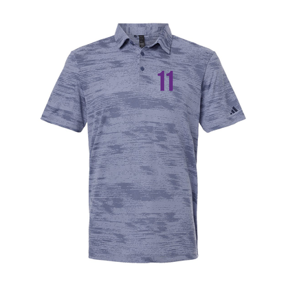 Adidas Ultimate365 Textured Stripe Polo A2005, Screen Print