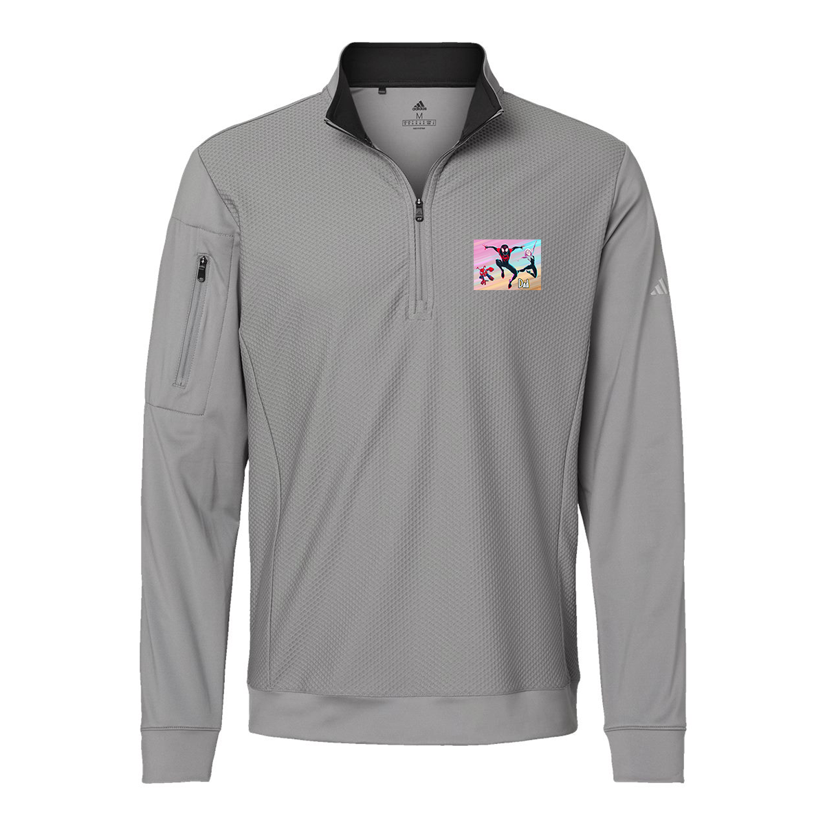 Adidas Performance Textured Quarter-Zip Pullover A295, Full Color