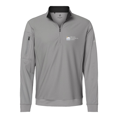 Adidas Performance Textured Quarter-Zip Pullover A295, Screen Print