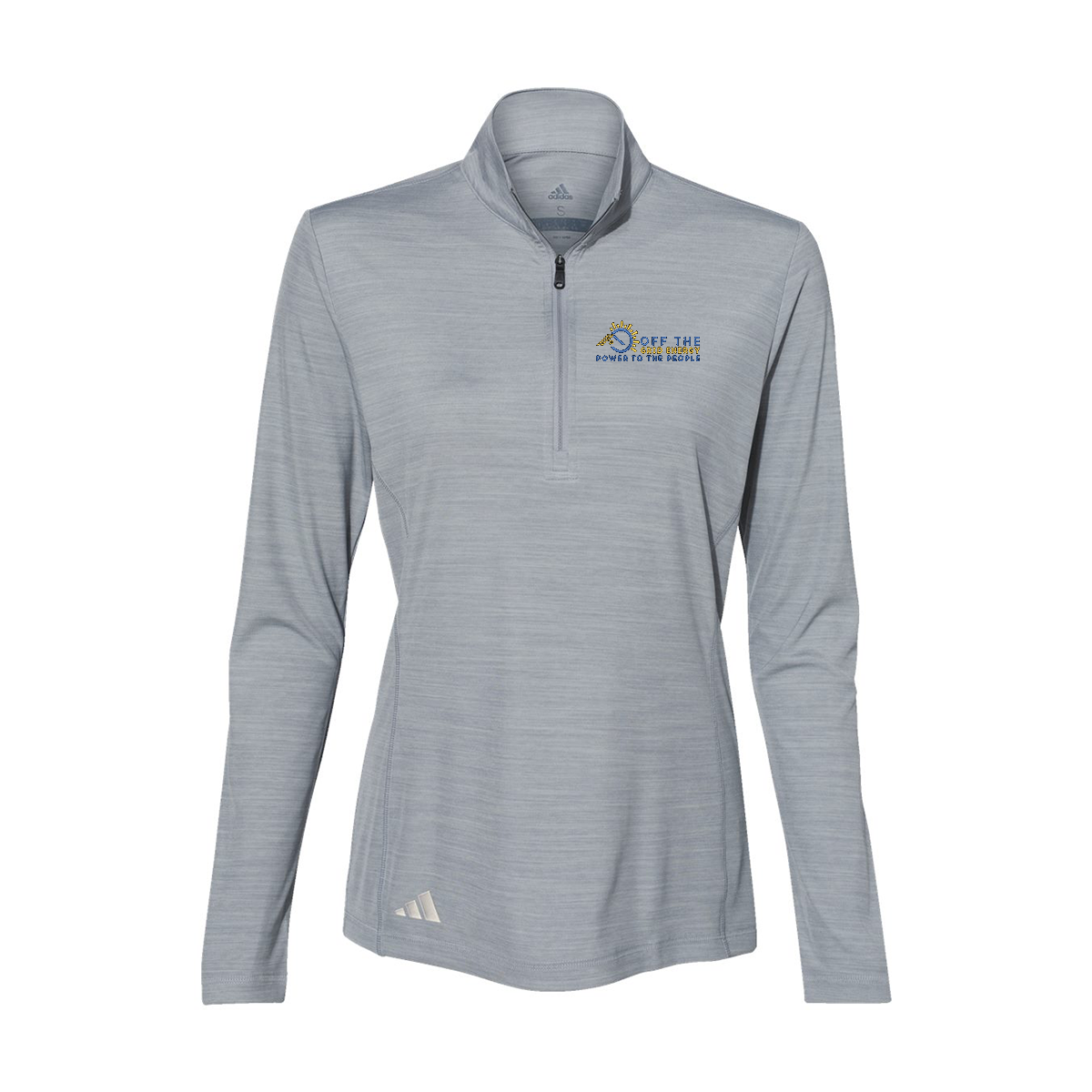 Adidas Women's Lightweight Mélange Quarter-Zip Pullover A476