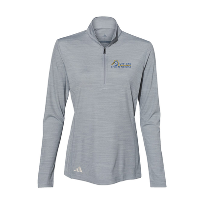 Adidas Women's Lightweight Mélange Quarter-Zip Pullover A476