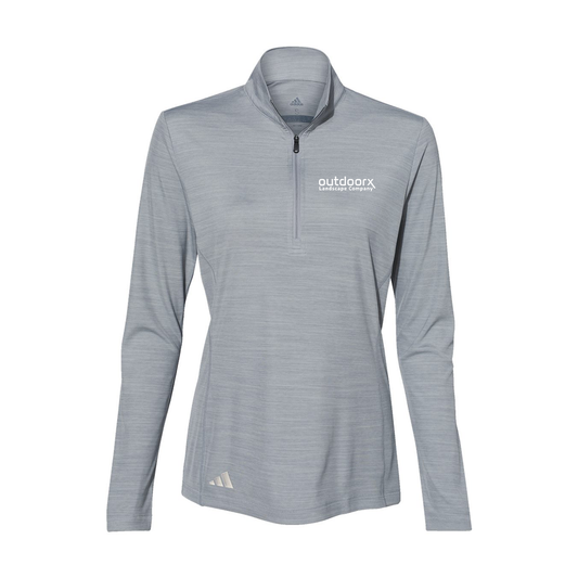 Adidas Women's Lightweight Mélange Quarter-Zip Pullover A476, Screen Print