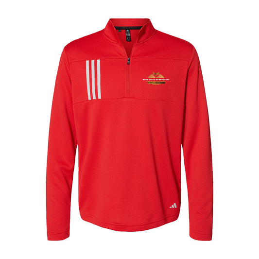 Adidas 3-Stripes Double Knit Quarter-Zip Pullover A482, Full Color