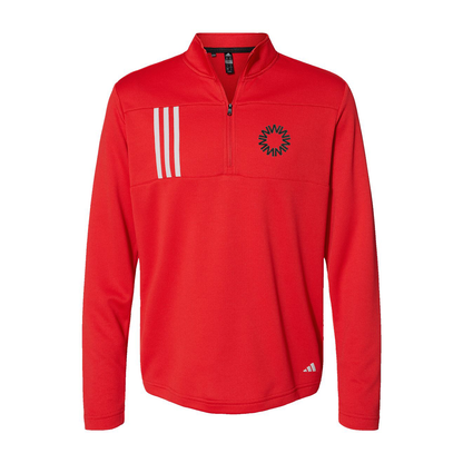 Adidas 3-Stripes Double Knit Quarter-Zip Pullover A482