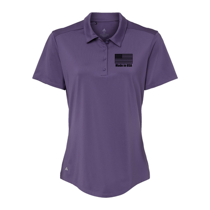 Adidas Women's Ultimate Solid Polo A515, Screen Print