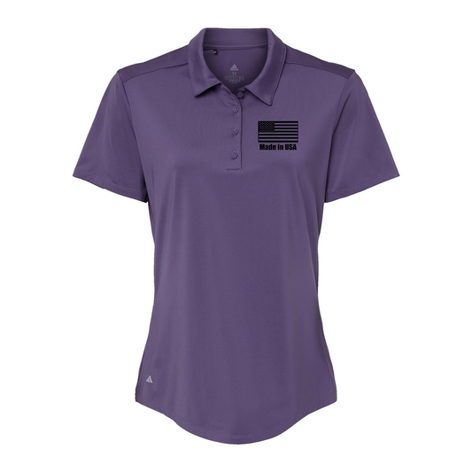 Adidas Women's Ultimate Solid Polo A515, Screen Print