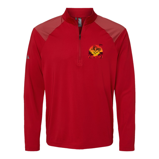 Adidas Shoulder Stripe Quarter-Zip Pullover A520, Full Color