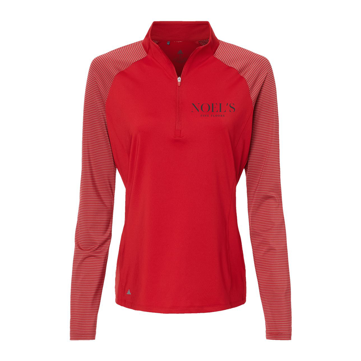 Adidas Women's Stripe Block Quarter-Zip Pullover A521, Screen Print