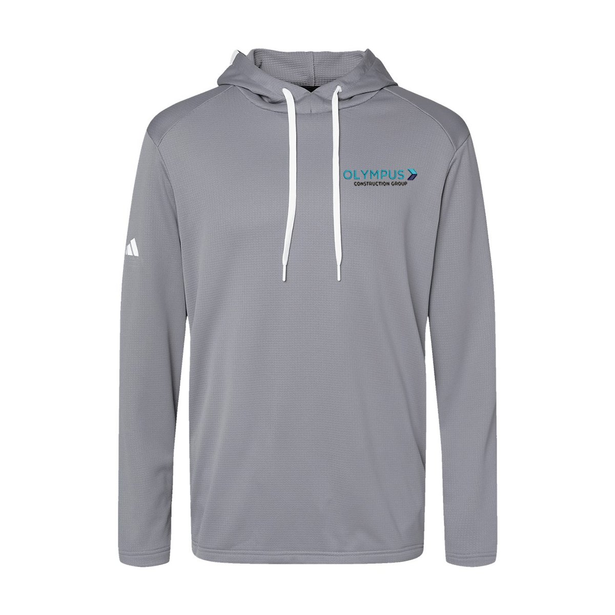 Adidas Textured Mixed Media Hooded Sweatshirt A530