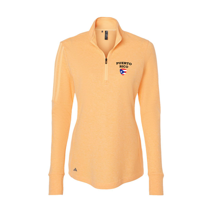 Adidas Women's 3-Stripes Quarter-Zip Sweater A555, Full Color