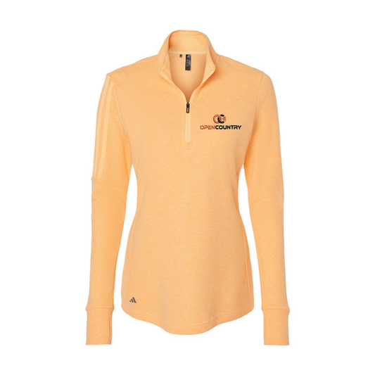 Adidas Women's 3-Stripes Quarter-Zip Sweater A555