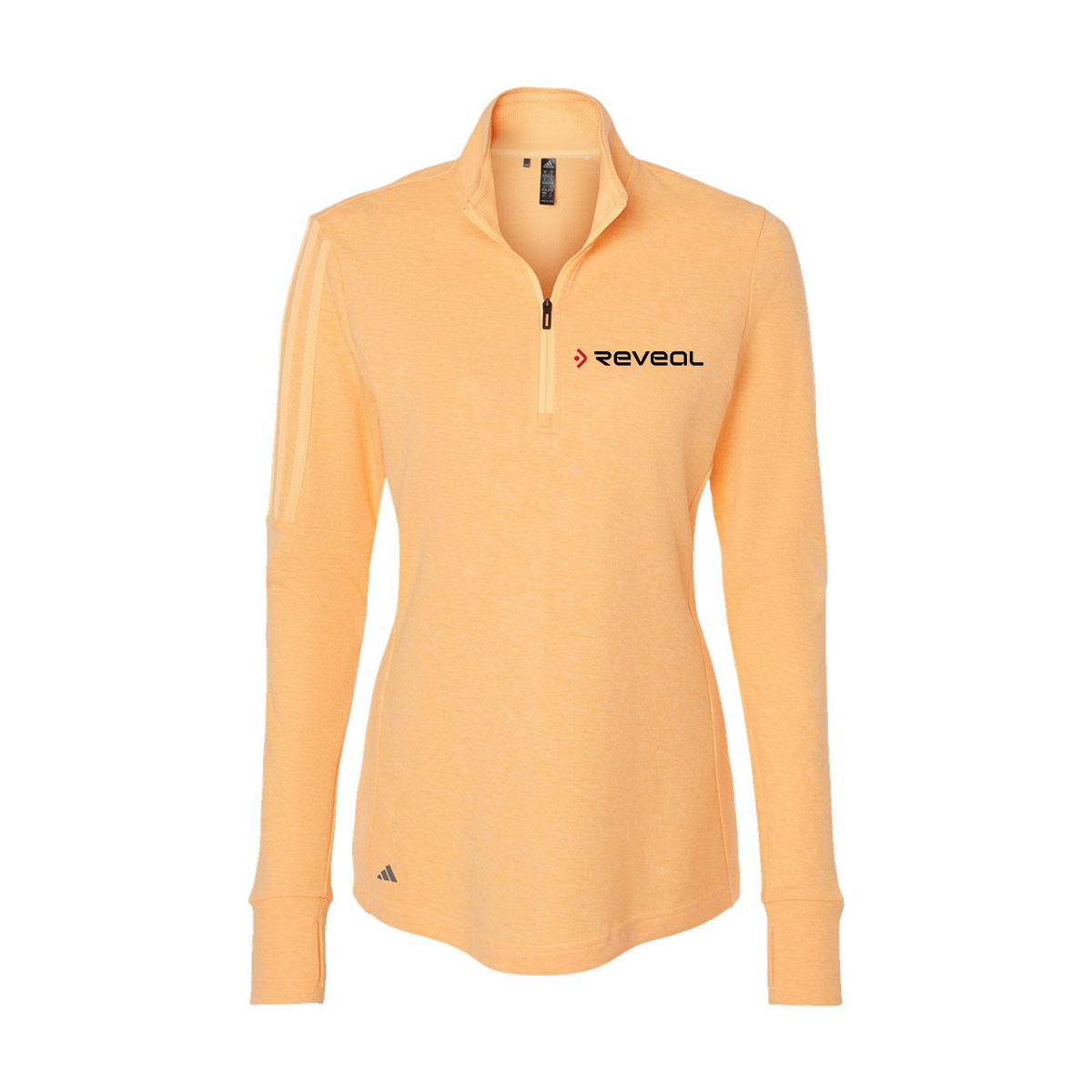 Adidas Women's 3-Stripes Quarter-Zip Sweater A555, Screen Print