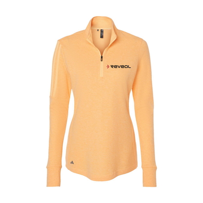 Adidas Women's 3-Stripes Quarter-Zip Sweater A555, Screen Print