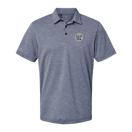 Adidas Heathered Polo A582, Screen Print