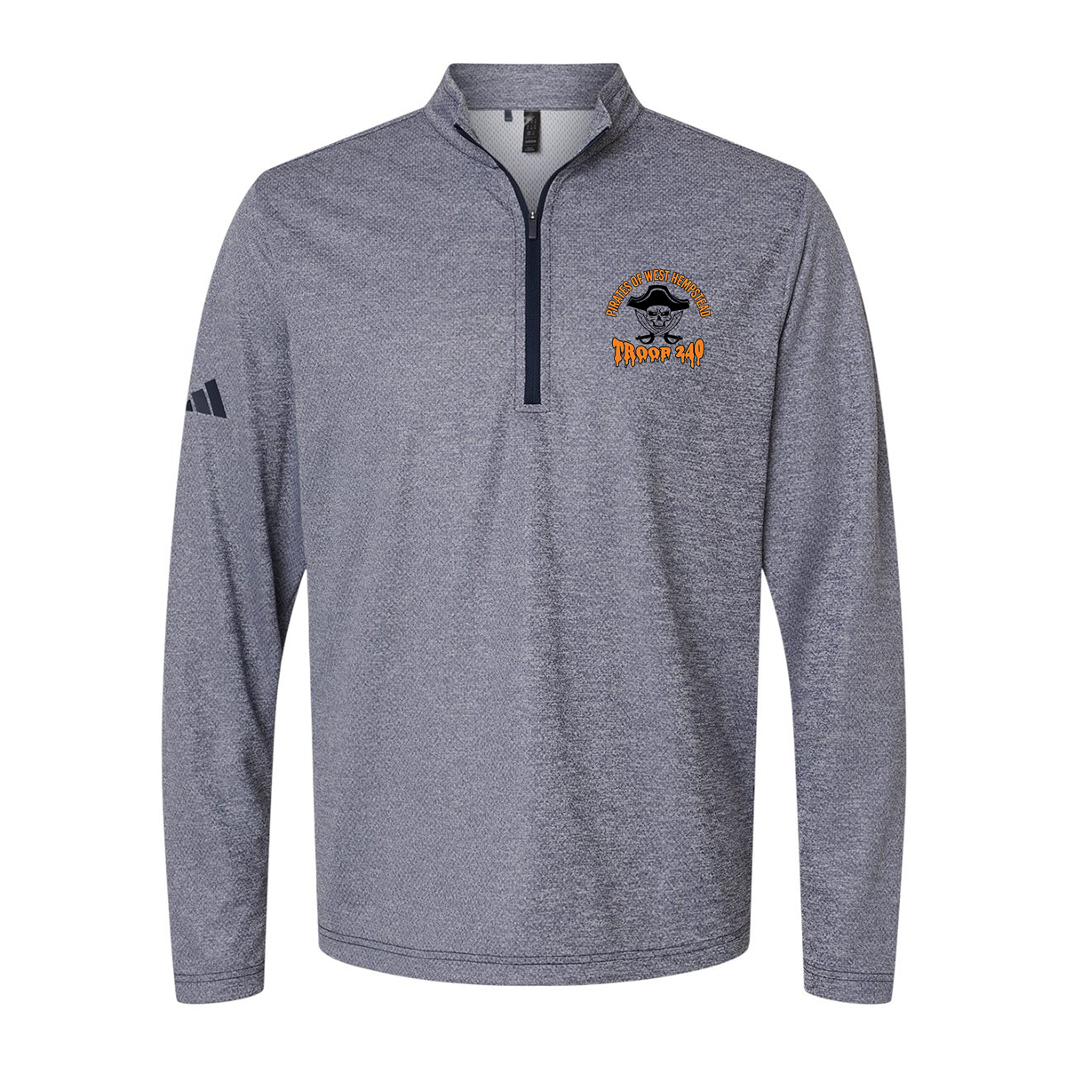 Adidas Space Dyed Quarter-Zip Pullover A593, Full Color