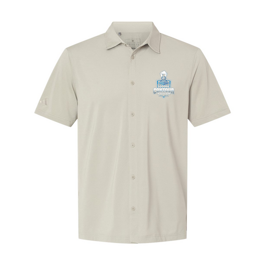 Adidas Button Down Short Sleeve Shirt A595, Full Color