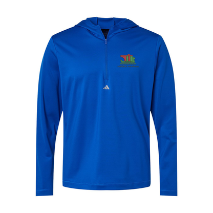 Adidas Lightweight Performance Quarter-Zip Hooded Pullover A596