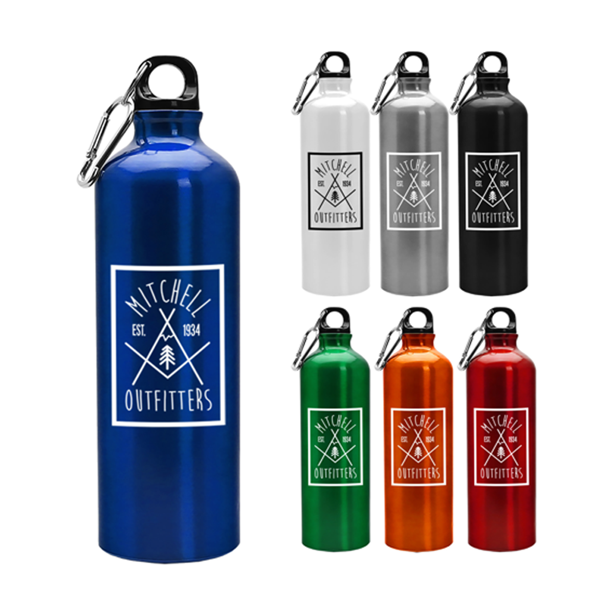 The Excursion 25 oz. Aluminum Sports Bottle, Screen Print