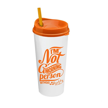 The Roadmaster 20 oz. Travel Tumbler with Auto Sip Lid & Straw, Screen Print