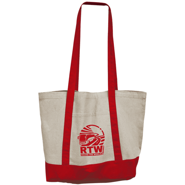 Natural with Red Handles
